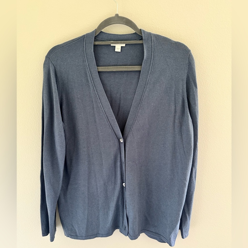J. Jill Blue lightweight Cardigan Sweater